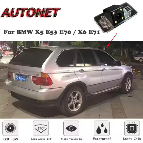 AUTONET HD Night Vision Rear View camera For BMW X5 E53 E70 / X6 E71/CCD/Backup Camera/license plate