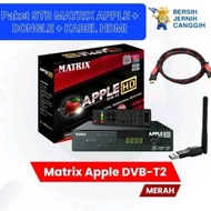 Set Top Box Matrix Apple + Wifi Dongle, Receiver Tv Digital Terbaik
