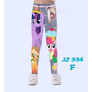 CLEARANCE J2 334F mylittle pony leggings (3/4/5/9/11y)