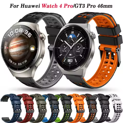 Replacement 22mm Sport Band Straps For Huawei Watch Watch 4/3 Pro/GT 2 GT3 46mm Silicone Huawei GT 3