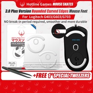 2Sets Hotline Games 3.0Plus Gaming Mouse Feet Skates for Logitech G403 / G603 / G703 Professional Mi