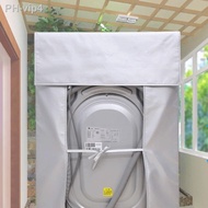 S-XXL Fully Automatic Roller Washer Sunscreen Washing Machine Waterproof Cover Dryer Polyester Silver Dustproof CoverTHTH