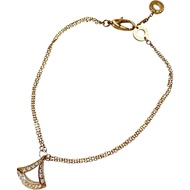 寶格麗 ( BVLGARI) Diva's Dream 鑽石手鍊，18K 玫瑰金，3.6 克，18.0 厘米，女士款 [二手]