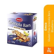 EMCO Gluten Free Snack Granola Bar Blueberry 28g X 5's for Energy Bar, Snacks, Protein Bar, 零食 HMS H