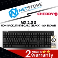 CHERRY MX 2.0 S NON-BACKLIT GAMING KEYBOARD (BLACK) - MX BROWN - G80‐3820LXAEU‐2