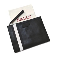 TAS PRIA Bally Bhalden Striped Clutch Black/White ORIGINAL