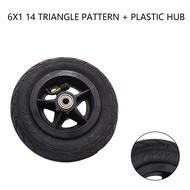 Inflatable wheel 6X1 1/4 plastic wheel for electric scooter wheel accessories