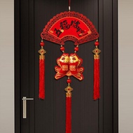 [tenlzsp0bc] Oversized Wooden Chinese New Year Pendant Tassel Wall Hanging Festive Decoration for Ho