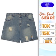 Shorts Men's and Women's Duck Embroidered Jeans, Gali Studio Ripped Jean Shorts with Dynamic Persona