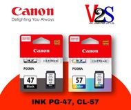 หมึกแท้ ตลับหมึกอิงค์เจ็ท Canon Ink PG-47 / CL-57 สีดำ และ สี ของแท้ 100%