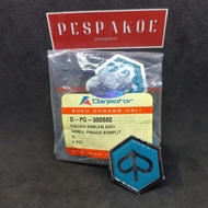 Emblem symbol logo chung piaggio nose tie vespa excel 150 and 200 cc Spartan and New PX original dan