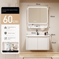 [Aloi Aluminium] Kabinet bilik mandi kabinet singki kabinet besen seramik penebalan pintar