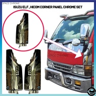 ISUZU ELF , NPR66 , HICOM Corner Panel Chrome SET HIGH QUALITY HICOM ACCESSORIES