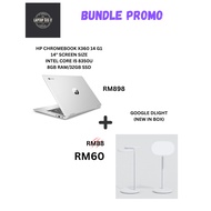 (BUNDLE) HP Laptop Chromebook x360 14 G1 14” | Intel Core i5-8350U | 8GB RAM | 64GB | + Google dLigh