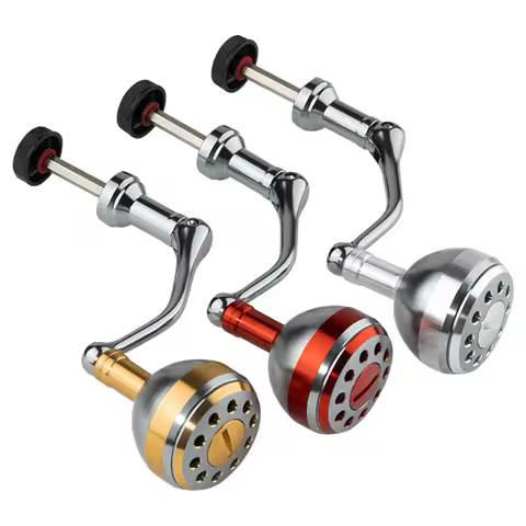 1Pc Spinning Fishing Reels 500-7000 Replacement Handle Metal Ball Grip Aluminum Alloy Foldable Multi