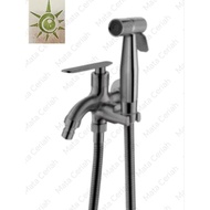 ITTO Solid Brass Hand Bidet Hand Spray with Two Way Tap and Flexible Hose
