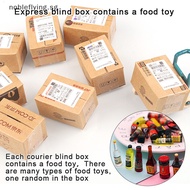Nobleflying 1Box 1:12 Dollhouse Miniature Express Blind Box Lucky Surprise Small Parcel with Food Toy Scene Decor Doll House Accessories SG