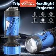 Projector Lens H4 9003 LED Headlight Bulbs Hi Lo Beam Fog Light