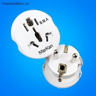 F&M 1Pcs High Quality Universal AU US UK CN To EU KR Wall Soet EU Plug Adapter 16A 250V Travel Adapt