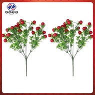 2 Pcs Artificial Plants Silk Flowers Decorative Bouquet Juyuanxn