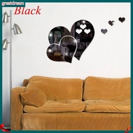 greatdream|  Removable 3D Home Art Mirror Wall Sticker Love Heart DIY Room Decal Decoration