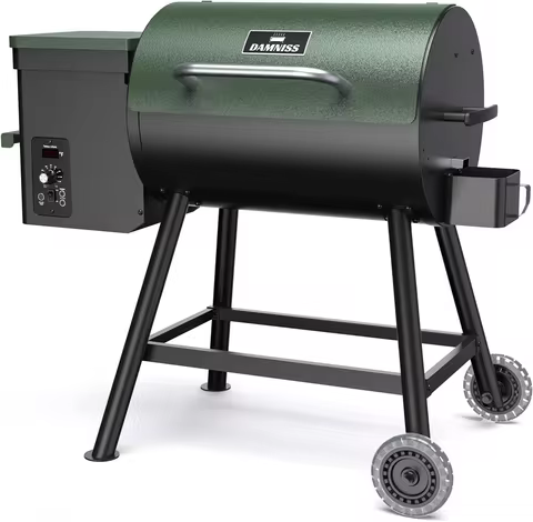 Electric Wood Pellet Smoker Grill 8 In 1 BBQ Grills for Outdoor Grill with Auto Feed & PID Temperatu