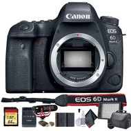 Canon EOS 6D Mark II DSLR Camera (International Model) (1897C002) W/Bag, Extra Battery, LED Light, M