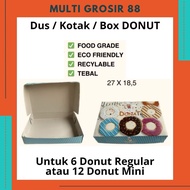 MG88 10 pcs Donut Box contains 6 Donuts 27 x 18.5 x 5.5 Cm