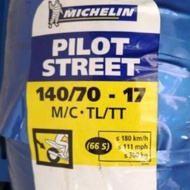 (NEW STOCK) (100% ORIGINAL ) TAYAR MICHELIN PILOT STREET 140/70-17 TUBELESS TYRE