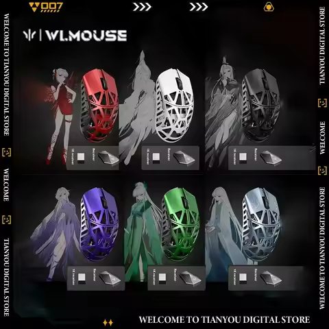 WLmouse Beast X Max mouse Pc Gaming Accessories FPS Gamer Lightweight Wireless Mouse Magnesium Alloy