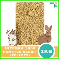 ∳ ♂ ① Integra 3000 Pellets 1kg Repacked - For Hamsters / Rabbits / Chickens
