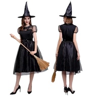 ชุดแม่มดสีม่วง ผู้หญิง ชุดแม่มด ฮาโลวีน Purple Witch Costume Women Witch Costume Halloween