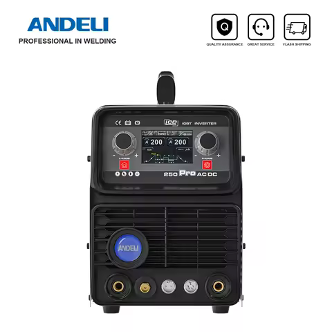 ANDELI TIG Welding Machine AC/DC 200A with Pulse Cold MMA Aluminum Welding MultiProcess TIG Welder L