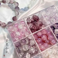 ROUND GLASS BEADS CRACKED PEARL BEADS BROKEN PEARL BEADS PAREL VARIATIONS IMP PAREL PEARL BROKEN PAR