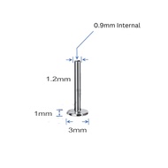 Elaira Titanium ASTM F136 Flatback