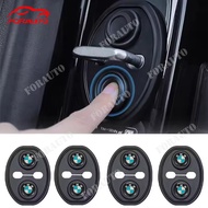 4Pcs/set Silicone Car Door Lock Protection Cover Door Shock Absorber Silent Accessories for BMW F10 