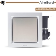 AireGard D2 Air Ventilation Exhaust Fan Silent Series - Square/White) AS6090D2WHT