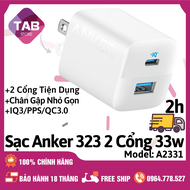 Củ Sạc Anker 323 2 Cổng 33w PD3.0/PPS/QC3.0 - A2331 (Bảo Hành 18T)