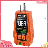 Outlet Tester with GFCI - Electrical Receptacle Tester with LCD Digital Display, Outlet Socket Check