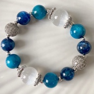Regal Bracelet (Selenite, Apatite, Kyanite)