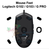 Logitech G102 G203 G PRO Mouse feet replacement rubber base