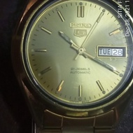 JAM TANGAN SEIKO 5 7S26 - 3040 GOLD AUTOMATIC 21 JEWELS