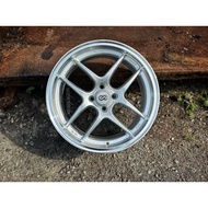 New Car Sport Rim ENKEI CPS2 Wheels 17x7J 4x100 ET38 Silver/Lip Polish- READY STOCK
