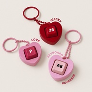 PIZYGOODS - Fidget Love Keyboard | Clicky Love Keyboard Keychain