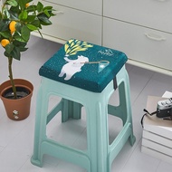 AT#🌳Summer Ice Silk Plastic Square Stool Cushion Square Pad 28x28cmHome Stool Seat Cushion Factory Cool Bench Seat Cushi