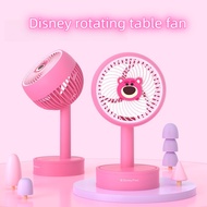Disney Mini Fan Lotso Cartoon Fan Cute Student Dormitory Office usb Adjustable Small Table Fan