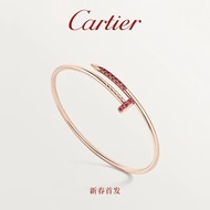 Cartier Juste un Clou Nail Rose Gold Ruby Gold White Gold One Row Diamond Small Bracelet