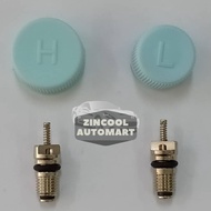 R134a Valve Core With High Low Cap Nut For Car R134a Refrigerant Gas System