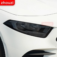 For Mercedes Benz A Class W176 W177 A45 A35 AMG 180 Car Headlight Tint Black Protective Film Transpa