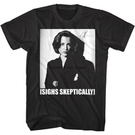 X Files Dana Scully Sighs Skeptically Mens T Gillian Anderson Fbi Agent cotton